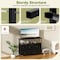 Simple Deluxe TV Stand Dresser for Bedroom Entertainment Center with 5 Fabric Drawers, Storage Organizers Units f 3A88HKCABT5TVBLK - alternate 7