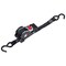 Mytee Products Auto Retract NO-RATCHETING Ratchet Straps, 1inx12ft Retractable Ratchet Straps w/ Coated S Hook RS112R - alternate 1