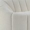Homeroots 84" White Sherpa Sofa With Black Legs 491040 - alternate 2