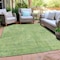 Homeroots 8' X 10' Green And Light Green Geometric Washable Indoor Outdoor Area Rug 594542 - alternate 8