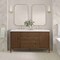James Martin Vanities Vanity, without top, Mid-Century Walnut, 59.88 in W x 23.5 in D,  485-V60D-M-WLT - alternate 9