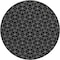Homeroots 8' Black And Ivory Round Geometric Washable Indoor Outdoor Area Rug 596718 - alternate 8