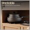 Bakkenmaster Bakken 17-Piece Ceramic Coated Aluminum Cookware Set, Nonstick, PTFE & PFAS Free BKCWSTK15DKG.17 - alternate 6