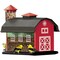 Cherry Valley 12-2/3'' 7 Lb. Capacity Red Barn Finch Thistle Combo Feeder 6290 - alternate 1