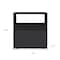 Homeroots 21" Black Wood One Drawer Nightstand 543683 - alternate 7