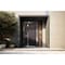 Vdomdoors Aluminum Door Cynex 6777 Brown Entry Steel Metal Modern Painted W12+36+12xH80+14 Right Inswing CYNEX6777EXD-BRW-W12+36+12xH80+14-RH-I - alternate 6
