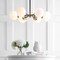 Jonathan Y Caleb Adjustable 6-Light 28" Brass Cluster Pendant Brass Gold/Black JYL9059B - alternate 13