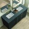 James Martin Vanities Myrrin 60in Double Vanity, Carbon Oak w/ 3 CM Parisien Bleu Silestone Top 485-V60D-CBO-FPBL - alternate 9