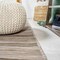 Jonathan Y Bo Modern Farmhouse Wide Stripe Brown/Natural 2 ft. x 8 ft. Indoor/Outdoor Runner Rug TSN101A-28 - alternate 8