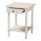 Baxton Studio Niklas Nightstand with Twisted Legs - 1-Drawer Bedroom Side Table with Storage Shelf, White 266-14635-ZORO - alternate 10