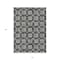 Homeroots 10' X 14' Black And Ivory Floral Washable Indoor Outdoor Area Rug 595930 - alternate 8