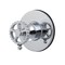 Kingston Brass Single-Handle Six-Way Diverter Valve with Round Trim Kit, Polished Chrome KS4031CG - alternate 1