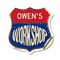 Signmission Owen's Workshop, 18 Inch X 18 Inch, Vinyl Decal SHI-D-18-489-OWEN - alternate 1