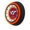 Holland Bar Stool Virginia Tech University 19 Double Neon Wall Clock Clk19BK - alternate 5