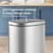 Happimess Curtis 8-Gallon Step-Open Trash Can, Platinum Silver HPM1011A - alternate 9