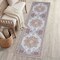 Jonathan Y Sersi Ornate Large Medallion Border Non-Slip Machine-Washable Rose Clay/Cream 2ft x 8ft Runner Rug WSH505G-28 - alternate 1