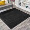 Jonathan Y Haze Solid Low-Pile Black 6 ft Square Area Rug SEU100I-6SQ - alternate 1