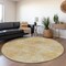 Homeroots 8' Gold Beige And Wheat Round Polka Dot Washable Indoor Outdoor Area Rug 614673 - alternate 6