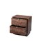 Homeroots 26" Brown Solid Wood Carved Abstract Two Drawer Nightstand 661249 - alternate 7