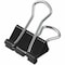 Universal One Binder Clip, Black; Silver, 3/4" W, 12PK UNV10200 - alternate 1