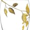 Homeroots 12" Clear And Gold Leaves Oval Crystal Glass Table Vase 375732 - alternate 5