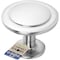 Lifemaster 1-1/4in Cabinet Knobs, Brushed Nickel, Modern Zinc Alloy, Adjustable Screws, 30PK LMKNBNICK30 - alternate 1