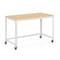 Space Solutions Desk, 23.88 in D X 30 in H, 47.45 in W X Steel, White / Maple 24973 - alternate 1
