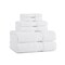 Arkwright Home Egyptian Cotton 6pc Towel Set White - 1 Set P-EGYP-SET-WH - alternate 1