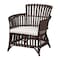 Bali & Pari Brooklyn Bohemian Very Dark Brown Rattan Arm Chair 248-13847-ZORO - alternate 1