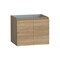 Homeroots 24" Oak Wood Freestanding Bathroom Vanity With White Sink And Two Drawers 627414 - alternate 1