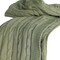Homeroots 50" X 60" Olive Green Cotton Knitted Striped Throw Blanket 518768 - alternate 4