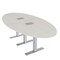 Skutchi Designs 6 Person Conference Table With Power Unit | 8' Oval Table | Harmony Series HAR-OVL-48X96-T-K458-ESIL - alternate 7