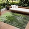Homeroots 10' X 14' Green And Lime Green Abstract Washable Indoor Outdoor Area Rug 577246 - alternate 1