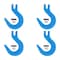 Mytee Products 5/8 in Grade100 Clevis Foundry Hook - WLL 8800 LBS Blue Clevis Hook for Towing, 4PK FH58-G100x4 - alternate 1