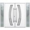 Vdomdoors Steel Double Doors Deux 6500 White 2 Sidelight Exterior Windows Stainless Inserts Single Modern Pai DEUX6500DEXD-WS-RH-W16+72+16 x H80 - alternate 1