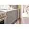 Amerock London 8 in 203 mm Center-to-Center Satin Nickel/Black Chrome Cabinet Pull BP36663G10BCR - alternate 4