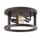 Jonathan Y Atelier 12.75" 2-Light Iron Rustic Industrial LED Flush Mount, Brown JYL7516A - alternate 10