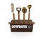 Picnic Time Family Of Brands NFL Dallas Cowboys Sidecar 5-Piece Bar Tool Set, (Acacia Wood) 672-05-508-097-2 - alternate 1