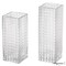 Uniquewise Set of 2 Square Frosted Clear Glass Table Vase - A Timeless Centerpiece for Dining Tables QI004738.CR.2 - alternate 8