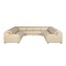 Homeroots Beige Italian Leather Power Reclining U Shaped Eight Piece Corner Sectional With Console 632575 - alternate 15