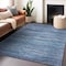 Homeroots 5' X 8' Denim Blue And Sky Blue Abstract Washable Indoor Outdoor Area Rug 618269 - alternate 9
