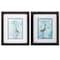 Homeroots 10" X 12" Brushed Silver Frame Hazy Morning Heron, Set Of 2, 2PK 365128 - alternate 4