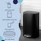 Happimess Connor Rectangular 13.2-Gallon Trash Can with Soft-Close Lid and FREE Mini Trash Can, Charcoal Black HPM1006B - alternate 10