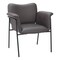 Homeroots 31" Brown And Black Faux Leather And Faux Leather Arm Chair 564975 - alternate 7