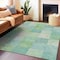 Homeroots 9' X 12' Blue Geometric Washable Indoor Outdoor Area Rug 608167 - alternate 9