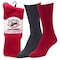 Railroad Sock Womens Crew Socks, 83% Cotton, 15% Nylon, 2% Spandex, Black/Burgundy/Cream/Navy, 2 PK 641 - alternate 1