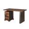 Homeroots 54" Dark Brown and Light Brown Solid Wood Writing Desk With Three Drawers 565282 - alternate 9