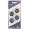 Hardware Resources KasaWare 1-1/8'' Diameter Brushed Oil Rubbed Bronze Cabinet Knob, 4PK K413BORB-4 - alternate 2