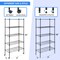Simple Deluxe HealSmart 5-Shelf Storage Shelving Units 800 lbs Capacity, 24in D x 13.78in W x 59in H Adjustable W HKSHLF24145905B - alternate 6