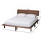 Baxton Studio Alyssa Japandi Walnut Brown Wood Queen Size Platform Bed 252-13951-ZORO - alternate 9